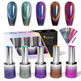 Aurora Cat Eye Gel Polish Set (10ML) TPO Free Hema Free