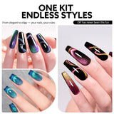 Aurora Cat Eye Gel Polish Set (10ML) TPO Free Hema Free