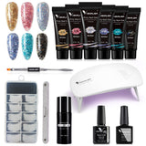 Glitter Shiny Poly Gel All-in-one Manicure Starter Kit