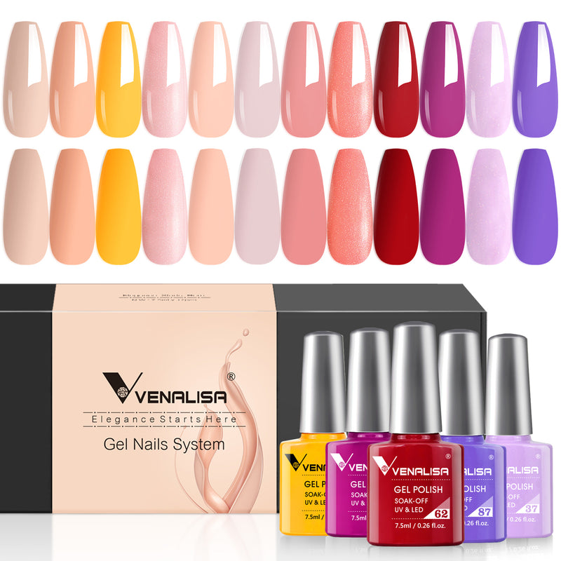 Harmony- Gel Polish 12 Colors Set TPO Free Hema Free