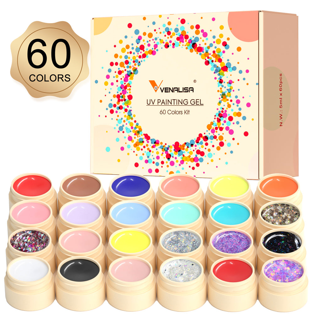 Painting Gel 60 Colors Kit