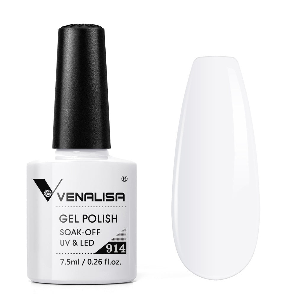 Pure White Gel Nail Polish 7.5ml Venalisa