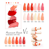 Set de 22 esmaltes de gel V2 con carta de colores