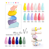Coffret de vernis gel V3 (22 pièces) avec nuancier, sans TPO ni HEMA.