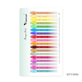 V5 Gel Polish Set 22 Pcs With Color Card (Semi-transparent Color) TPO Free Hema Free