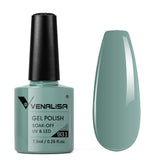 Venalisa gel polish color 931- creamy green gel nail polish