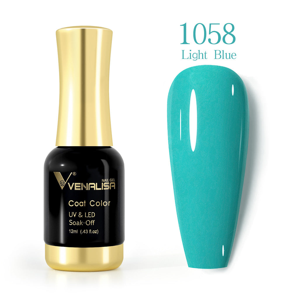 Venalisa 12ml Nail Gel Polish Color 1058- blue gel nail polish