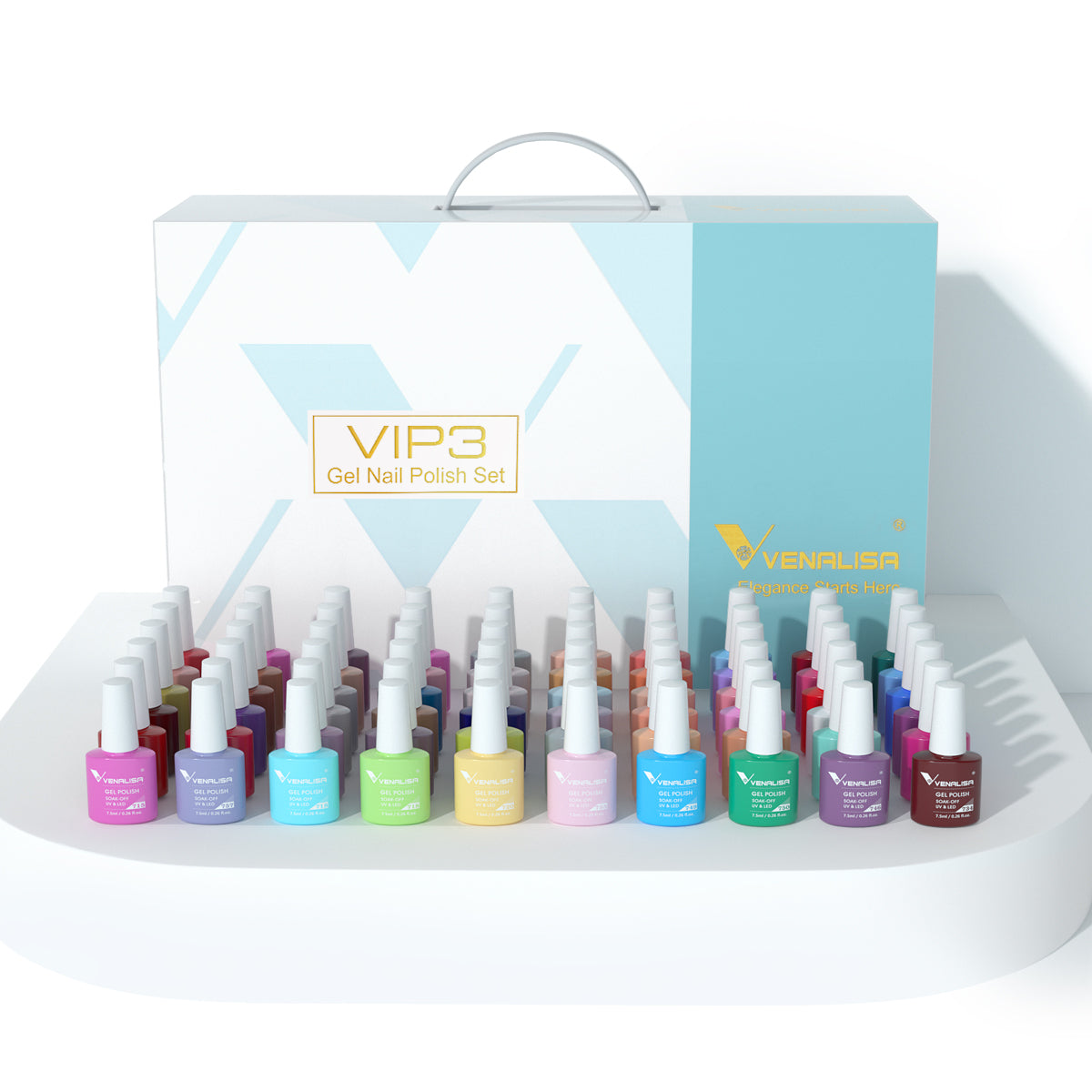 Venalisa VIP3 Nail Gel Whole Set 60 Colors Manicure Kit