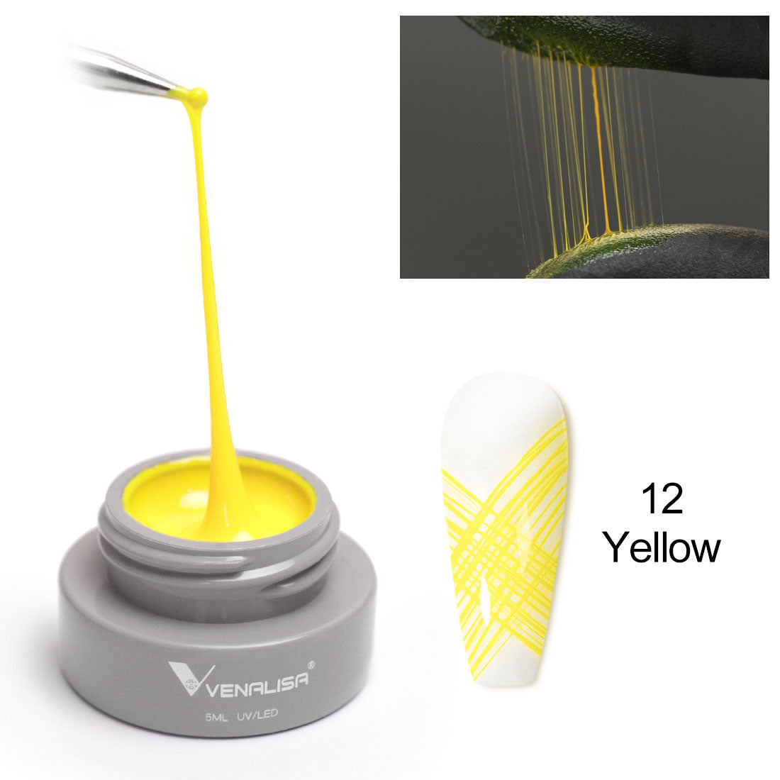 Venalisa spider gel yellow color