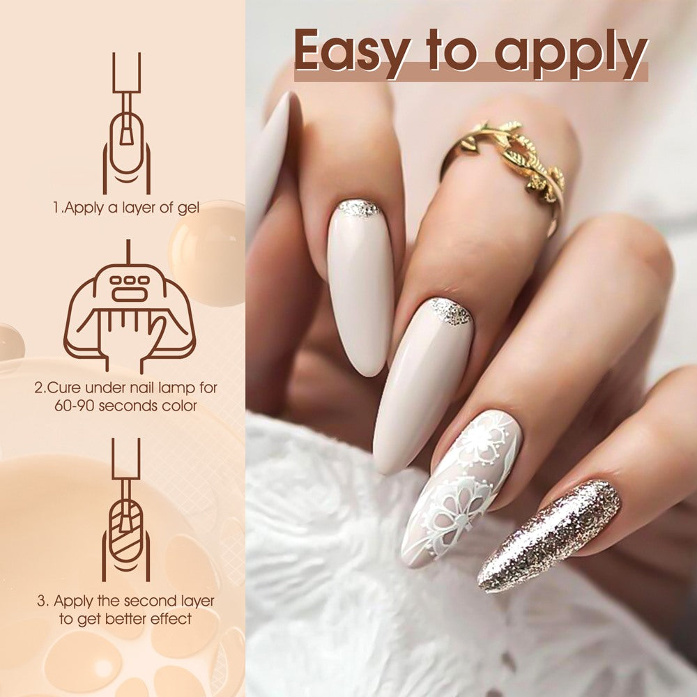 Venalisa 6 Colors Gel Polish Set Nude Brown Venalisa 6 Colors Gel Polish Set Nude Brown