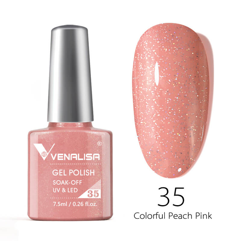 Venalisa 7.5ml Gel Polish Color 35- glitter gel nail polish