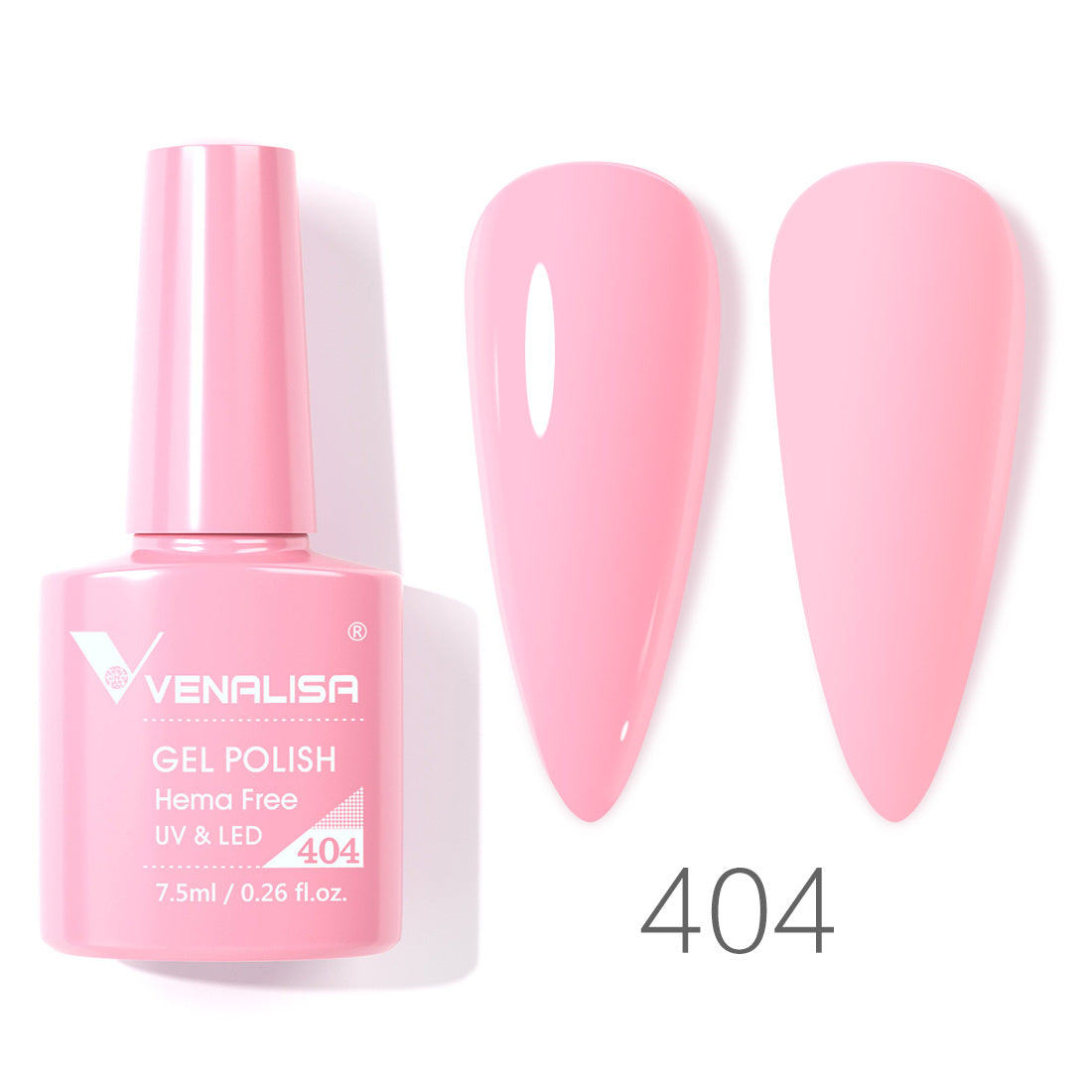 Venalisa Pink gel nail polish- 404