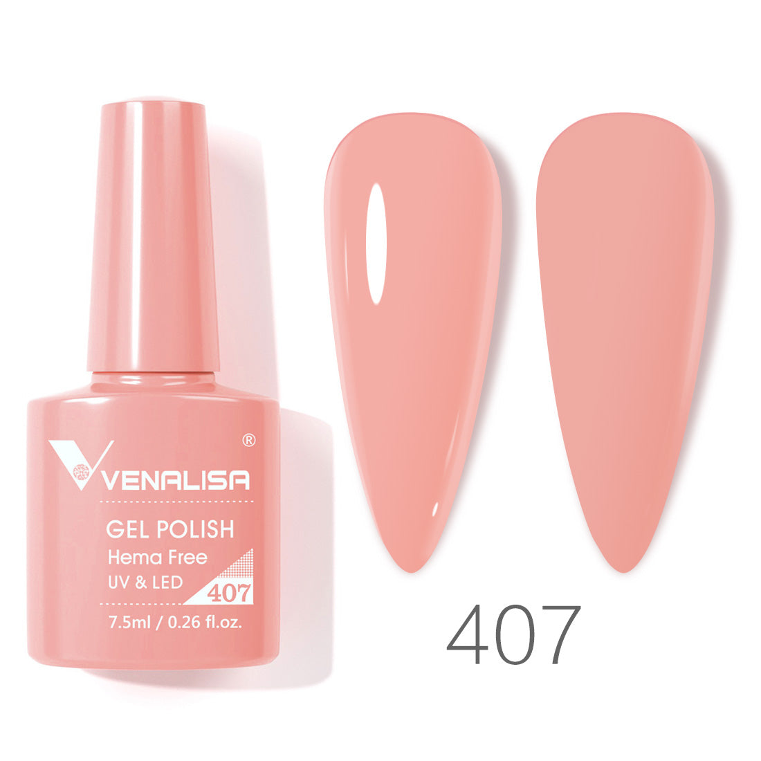 Venalisa Pink gel nail polish- 407