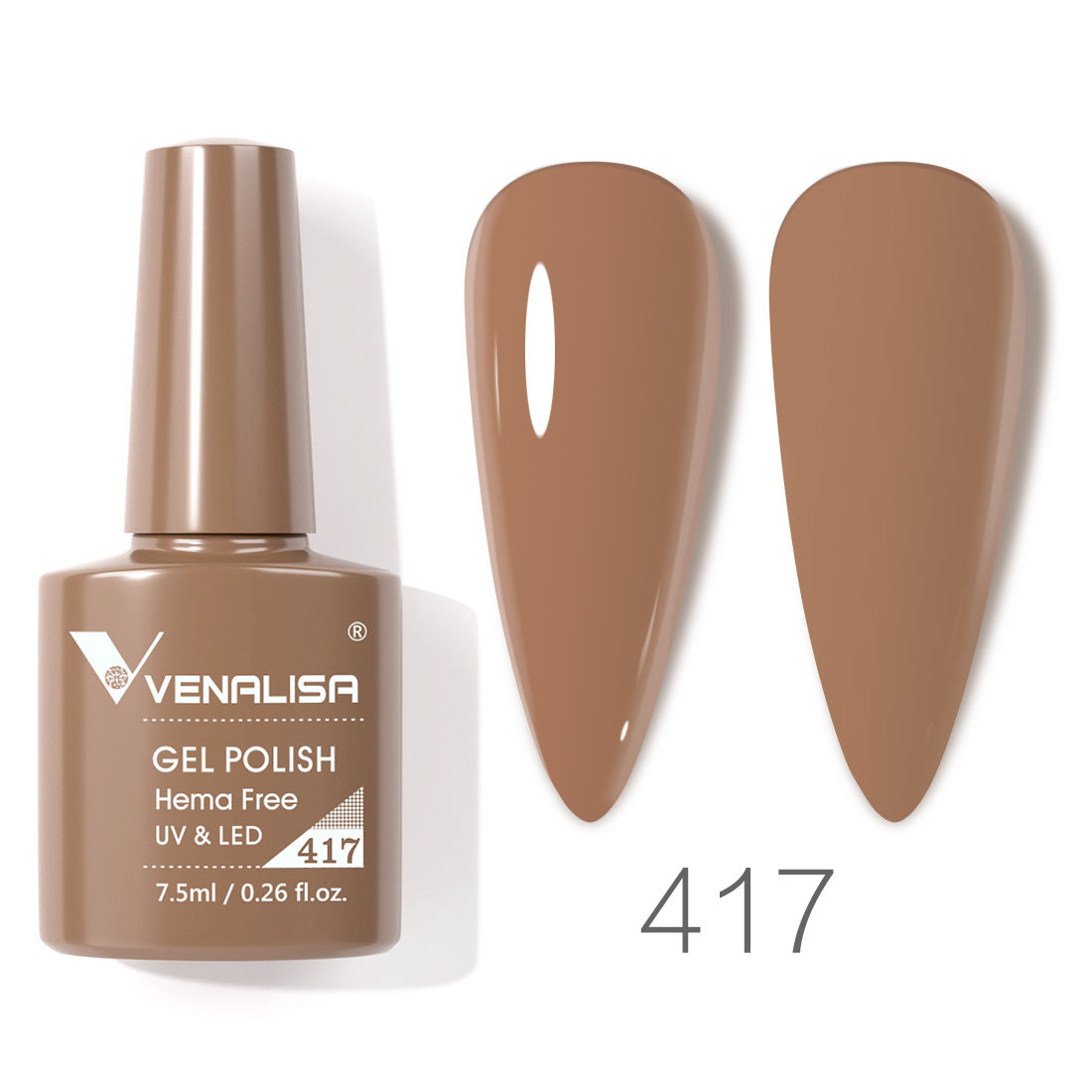 Venalisa nude brown gel nail polish- 417