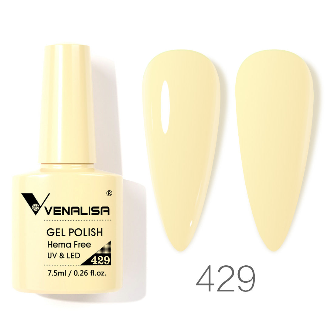 Venalisa yellow gel nail polish-429
