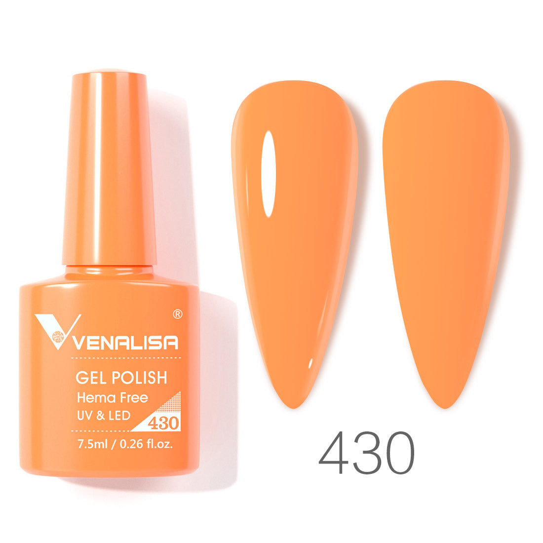 Venalisa orange gel nail polish-430