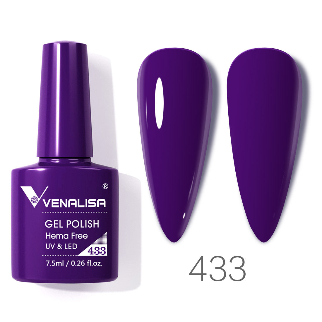 Venalisa purple gel nail polish- 433