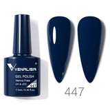 Venalisa dark blue gel nail polish- 447