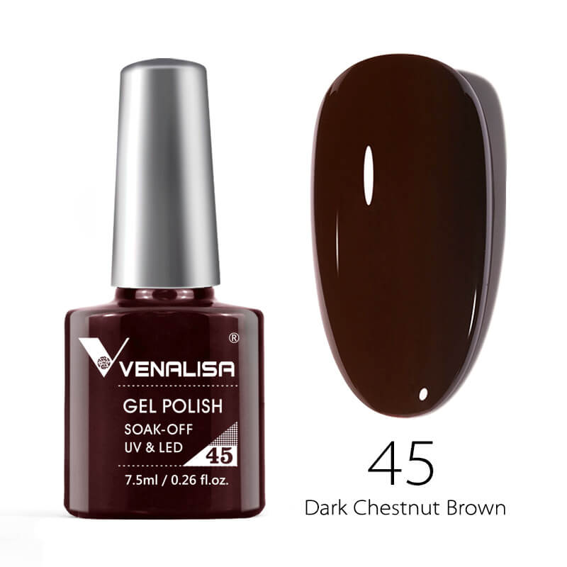 Venalisa 7.5ml Gel Polish Color 45- brown gel nail polish