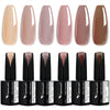 Jelly Transparent Gel Polish - 6 Colors Set 2