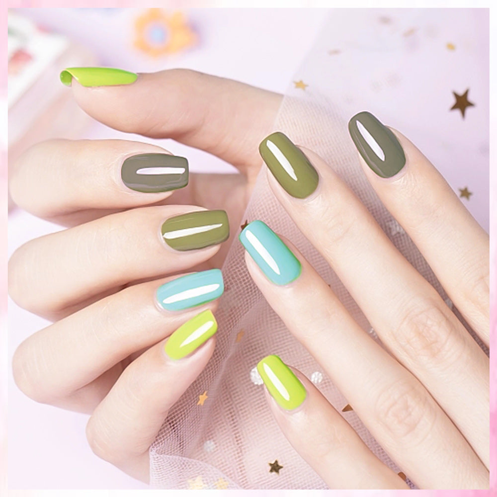 Most Beautiful Nail Designs You Will Love To wear In 2021 : Green nails