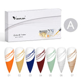 Venalisa Gel Polish Nail Art Liner Set 7 Colors - 4