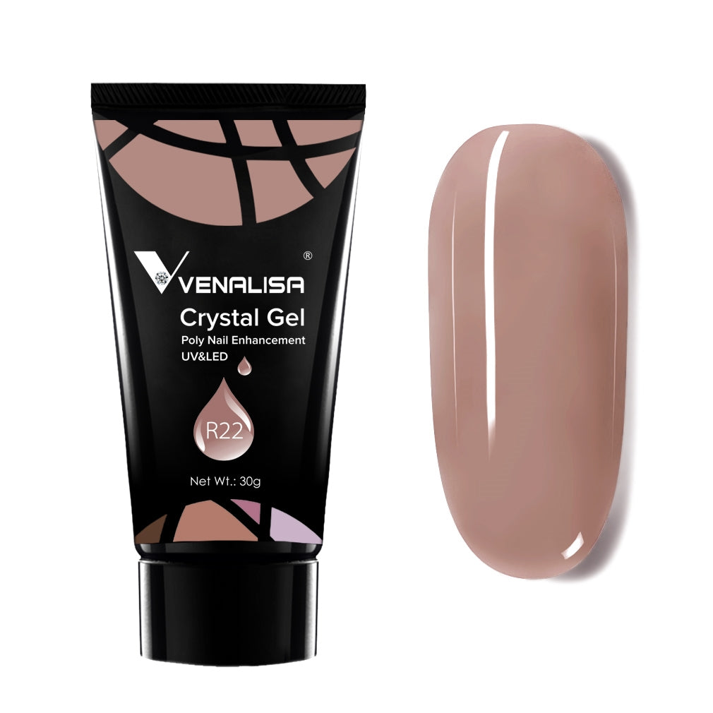 Venalisa Crystal Gel Poly Nail Gel For Nail Extension Color R22