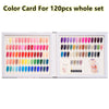 Venalisa color chart for 120 pcs gel polish whole set
